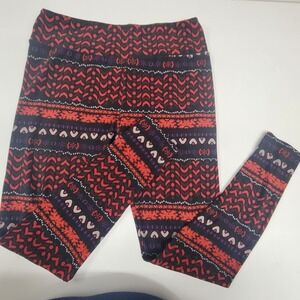 LuLaRoe Tall & Curvy Leggings Tribal Geometric Print Comfort Stretch